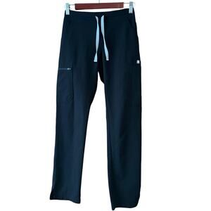 FIGS Women's Yola Skinny Scrub Medical Work Lightweight Pants Black Size XXS